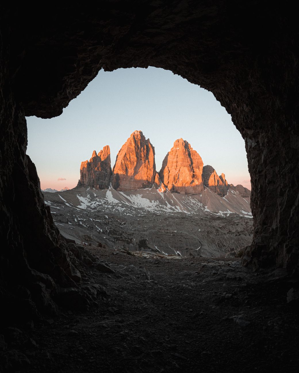 Dolomite alpine jagged peaks